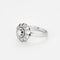 Bague 53 Bague marguerite - Diamant 0,20 ct en or blanc 18K et platine 58 Facettes 58FC151