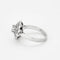 Bague 53 Bague marguerite - Diamant 0,20 ct en or blanc 18K et platine 58 Facettes 58FC151
