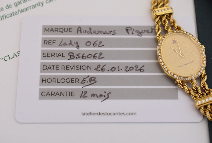 Montre Audemars Piguet Lady Classique DA - Montre joaillière en or jaune 18K et diamants 58 Facettes AUP-100