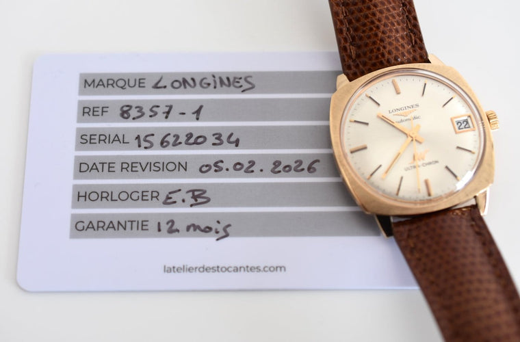 Montre Longines Ultra-Chron - Montre automatique en or jaune 18K 58 Facettes LON-300