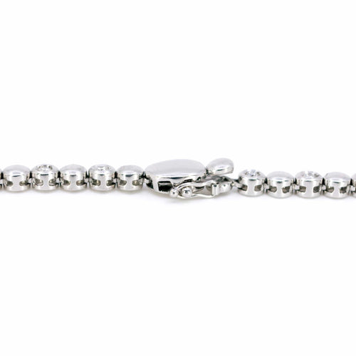 Collier Collier tennis en or blanc 18 carats et diamants taille brillant 58 Facettes C98C42CAFA3044CD82CA0481725E860C