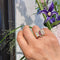 Bague 54.5 Bague tank rétro en or 14k, rubis et diamants 58 Facettes AE57BAE41CA344DDBF1C217207860792