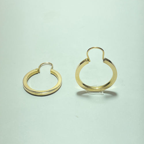 Boucles d'oreilles Boucles d'oreilles créoles en or jaune 18 carats 58 Facettes 260044