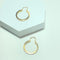Boucles d'oreilles Boucles d'oreilles créoles en or jaune 18 carats 58 Facettes 260044