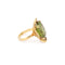 Bague 53 Bague cocktail en or jaune 18 carats et péridot 58 Facettes B390