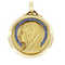 Augis - Médaille Vierge en or jaune et saphirs