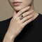 Bague 52 Bague - Perles de culture de Tahiti et diamants en or gris 58 Facettes OC-61400041