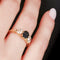 Bague 54 Bague - Saphir de Siam et diamants en or jaune 58 Facettes OC-61100175