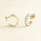 Boucles d'oreilles Boucles d’oreilles créoles en or jaune 18 carats et diamants 58 Facettes OC-66300085