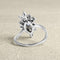 Bague 57 Bague marquise en or gris saphir et diamants 58 Facettes 61100105
