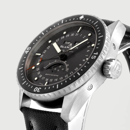 Montre Blancpain Fifty Fathoms Bathyscaphe - Montre automatique en acier 58 Facettes OC-68801937