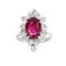 Bague 50 Bague en or blanc, rubis du Siam et diamants 58 Facettes OC-61600017
