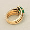 Bague 53 Bague triple en or jaune, émeraude de Colombie et diamants 58 Facettes OC-61300087