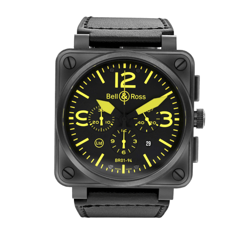 Montre Bell & Ross BR01-94 Yellow - Montre automatique chronographe 58 Facettes OC-68801924