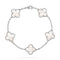 Bracelet Van Cleef & Arpels Alhambra - Bracelet en or blanc et nacre 58 Facettes OC-62000270
