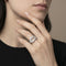 Bague 52 Fred Force 10 - Bague Grand Modèle en or blanc et diamants 58 Facettes 61E00487