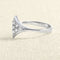 Bague 55 Bague Triangle en or gris et diamants 58 Facettes 61E00486