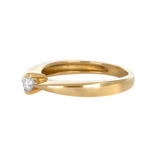 Bague 54 Solitaire - Bague en or jaune et diamant 58 Facettes 61000003