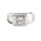 Bague 54 Bague en platine et diamant 58 Facettes 61000373