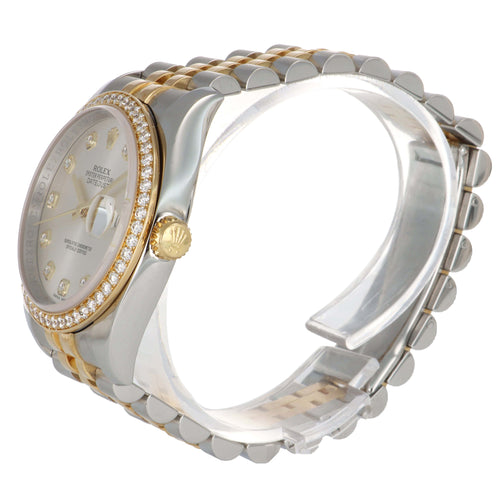 Montre Rolex Datejust - Montre automatique en or jaune 750/1000 et acier 58 Facettes 68801731