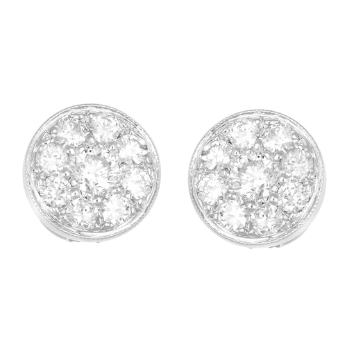Boucles d'oreilles Boucles d'oreilles - Diamants en or gris 58 Facettes 66300065