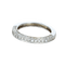 Bague 55 Alliance - Bague en or gris et diamants 58 Facettes 61E00464