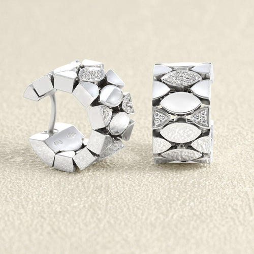 Boucles d'oreilles Boucles d'oreilles - Diamants en or gris 18 carats 58 Facettes 66000104