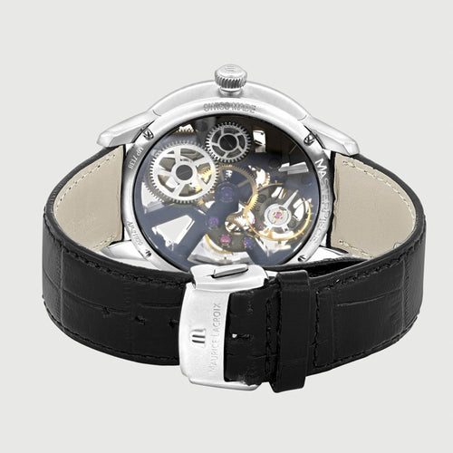 Montre Maurice Lacroix Masterpiece - Montre squelette manuelle en acier 43 mm 58 Facettes 68801054