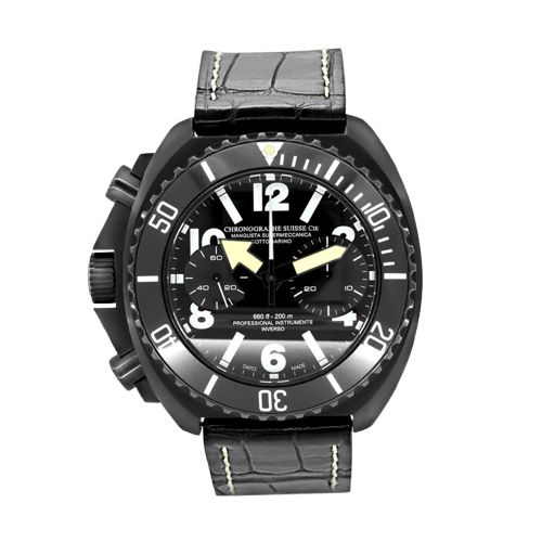 Montre Chronographe Suisse Cie Mangusta - Montre Supermeccanica Sottomarino en acier 58 Facettes 68800198