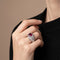 Bague 53 Bague en or blanc, rubis et diamants 58 Facettes 61200005