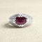 Bague 53 Bague en or blanc, rubis et diamants 58 Facettes 61200005
