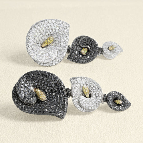 Boucles d'oreilles Boucles d'oreilles en or blanc 18 carats et diamants 58 Facettes 66000159