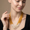 Collier Repossi - Collier en or blanc, saphirs jaunes et diamants 58 Facettes 63700104