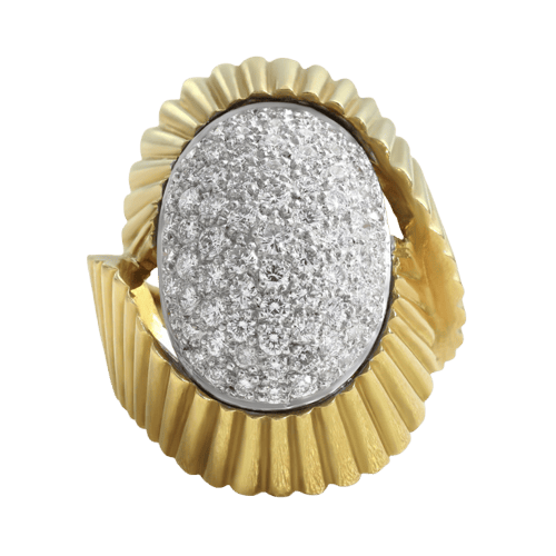 Bague 50 Bague en or jaune et diamants 58 Facettes 61E00002