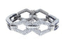Bracelet Bracelet - Bracelet en platine 950/1000, saphirs et diamants 58 Facettes 62100038