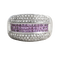 Bague 53 Bague en or gris, saphirs et diamants 58 Facettes 61100002