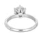 Bague 52 Solitaire - Bague en or gris et diamants 58 Facettes 61000350