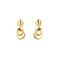 Boucles d'oreilles Boucles d’oreilles pendantes à double anneau en or jaune 18 ct 58 Facettes 29783