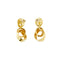 Boucles d'oreilles Boucles d’oreilles pendantes à double anneau en or jaune 18 ct 58 Facettes 29783