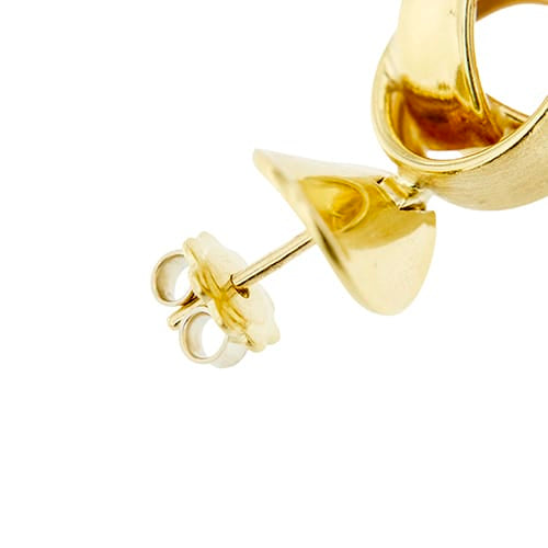 Boucles d'oreilles Boucles d’oreilles pendantes à double anneau en or jaune 18 ct 58 Facettes 29783