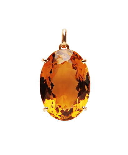 Pendentif Aurore - Pendentif-charme en or rose 18 carats et quartz fumé 58 Facettes BO220298/AURORE
