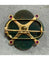 Broche Broche en jaspe sanguin en or jaune 18 carats, diamant et rubis 58 Facettes BO220342/UNIQUE
