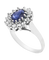Bague 49 Bague marguerite en or blanc 18 carats avec saphir et diamants 58 Facettes BO220275/CHARMANTEMARGUERITE