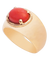 Bague 53 Bague cabochon rouge en or jaune 18 carats 58 Facettes BO210449/ROUGECABOCHON/PHOTO