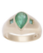 Bague 61 Bague épaulée poire émeraude en or jaune 18 carats 58 Facettes BO210282/ÉMERAUDEENPOIRE