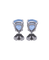 Boucles d'oreilles Ciel Bleu - Boucles d’oreilles en or blanc 18 carats et topazes bleues 58 Facettes BO210743/CIELBLEU/PHOTO