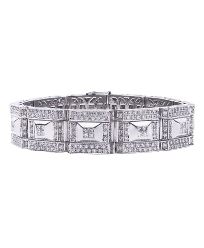Bracelet Van Der Bauwede Bling Bling - Bracelet en or blanc 18 carats et diamants 58 Facettes BO200176/BLINGBLING