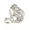 Bague 54 Bague Belle Époque trois diamants en or blanc 18K 58 Facettes 25351-0042