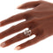 Bague 54 Bague Belle Époque trois diamants en or blanc 18K 58 Facettes 25351-0042