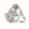 Bague 54 Bague Belle Époque trois diamants en or blanc 18K 58 Facettes 25351-0042